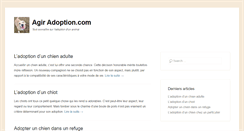 Desktop Screenshot of agir-adoption.com